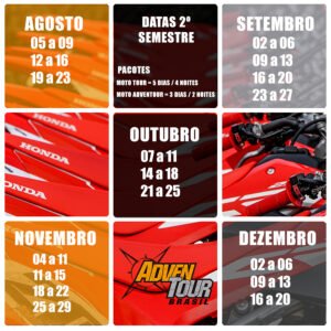 Calendario Moto Tour Adventour
